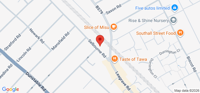 Map showing Boba and Beyond - Bubble Tea and Desserts in Luton